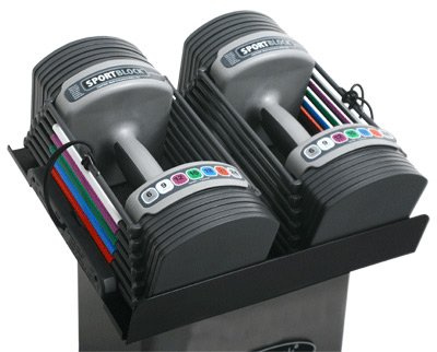 PowerBlock Sport 24 Verstellbare Hanteln | Adjustable Dumbbell Set von Power Block | 1,5kg bis 11kg Einstellbare Hanteln | 2020 Modell