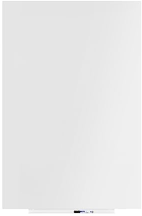 Rocada | Whiteboard Magnetisch Rahmenlos | Magnettafel Wandmagnettafel | Lackiert | Mit Stiftablage und trocken Abwischbar | 100 x 150 cm - Weiß