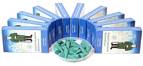 Original Crottendorfer Räucherkerzen - 10x24 Sparpack - Lavendel Erzgebirge
