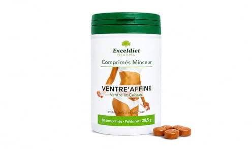 Brûleur de Graisse | Ventre Plat Puissant | Confort Digestif, Ballonnement | Thé Vert, Guarana, Artichaut | 60 Comprimés | VENTRE AFFINE