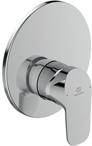 Ducha ceraflex modelo kit 2 | grifo mezclador monomando para lavabo (para instalación en pared con roseta de metal Click láser 163 mm, de plástico, palanca, acabado: cromo