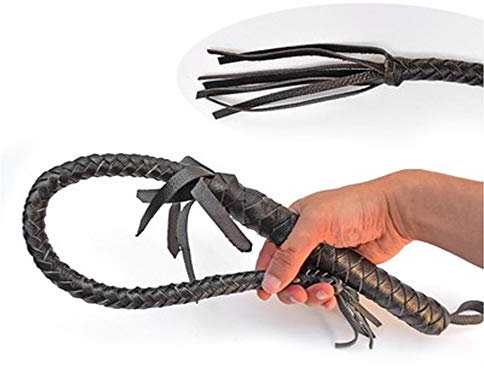 CLBING Frusta da Equitazione Frusta da Equitazione Frusta da Equitazione Frusta per Autodifesa,0.7M-Black