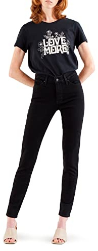 Levi's Damen 310 Shaping Super Skinny Jeans, Black Squared, 29W / 30L