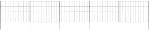 vidaXL Ensemble de Clôture de Jardin Clôture de Ruisseau Piscine Bordure de Jardin Enclos pour Animaux Patio Extérieur 115x79 cm Vert