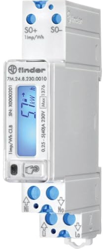 Finder 7M.24.8.230.0010 Compteur Rail DIN 2 Directions numérique 40 A conformité Mid: Oui 1 pc(s)