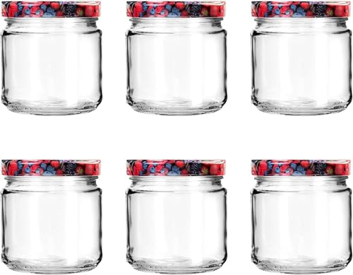 Blumixx Einmachgläser mit Deckel, 24er Pack, 210 ml - Ideal für Marmeladen, Konserven & Aufbewahrung, Perfekt für Heimwerker und Hobbyköche