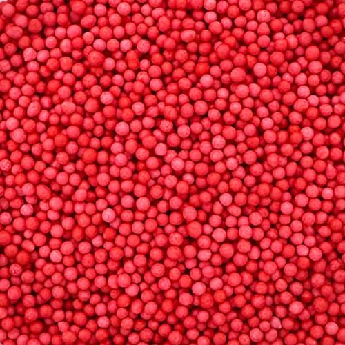 A Pinch Of - 100s and 1000s - Red Cake Topper Sprinkles - 30g Edible Matt Ball Cupcake Decorations - Weddings, Christenings & Parties