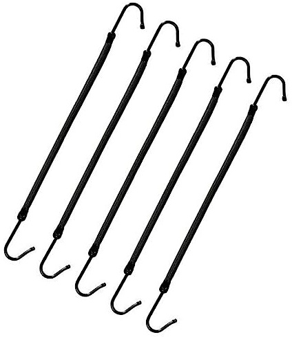CLSSLVVBN 5 Pièces Double Crochet Élastique Cravate À Cheveux Styling Titulaire De Queue De Cheval Rétro Mode Cordon De Cheveux Pas Facile À Casser Bandes Élastique, Le noir