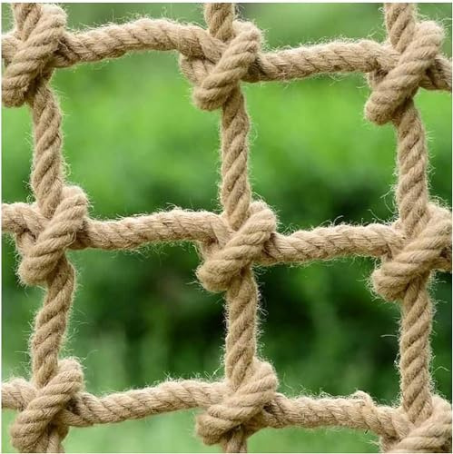 RWCCCRWS Kletter-Gepäcknetz, robustes Bindfaden, Kletternetz, Outdoor-Hängematte, Spielplatz, Vogelnetz (Farbe: 2 x 3 m, Größe: 10 mm x 20 cm)