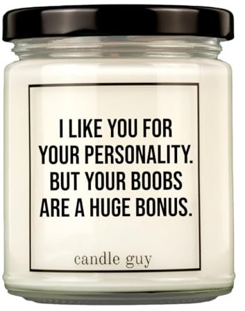 candle guy Duftkerze im Glas [Brennzeit 70h] - Duft-Kerze handgemacht mit Spruch | Freches Geschenk für Frauen, Freundin, Geburtstag | 100% Sojawachs, schöne natürliche Düfte mit ätherischem Öl