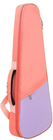 Tenor-Ukulele-Koffer, Leichtes und Stabiles Oxford-Stoffmaterial, Ukulele-Koffer Guitalele mit Verstellbaren Riemen für 23-Zoll-Ukulele oder Kleine Gitarre (PINK)