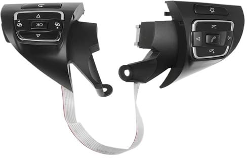 Siuku Multifunktions Lenkradtaste Kompatibel mit VW für Passat 2011 2012 2013 2014 2015 56D959537B 56D959538A 56D959537B Lenkrad-Cruise-Anzeigeschalter