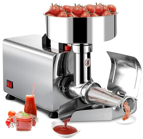 RSQQL Electric Tomato Strainer,450W Commercial Grade Tomato Milling Machine,Stainless Steel Tomato Press and Strainer, Pure Copper Motor Food Strainer and Sauce Maker