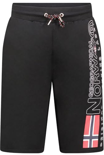 Geographical Norway Pogoama Men Bermudas, Negro, XXL para Hombre