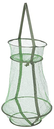 Anneome Red de Pesca Ligera y Resistente de Nylon Verde, Plegable y Reutilizable para Captura Portátil en Actividades de Pesca Deportiva