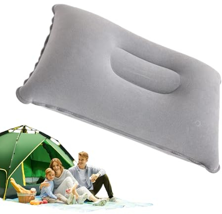 Dioeazh Aufblasbare Kissen, Reisekissen Aufblasba, Komfortables Nackenkissen, Ergonomisches Kissen Unterwegs, Inflatable Pillow Für Schlafen, Nacken & Lendenwirbelstütze Beim, 38x24cm