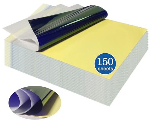 PIXESTT 150 Blatt Stencil Papier A4 | Tattoo Papier für klare Übertragung Saubere Linien Für Hand- & Maschinenübertragung