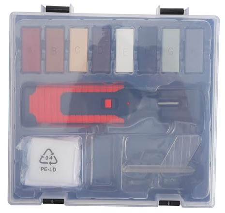 MUCKLILY Keramikfliesen Reparaturset ohne Batterie Multifunktionales Fliesenreparatur Werkzeug für Laminat Parkett Küchenarbeitsplatte Kratzer und Risse Böden Möbeln Fensterrahmen