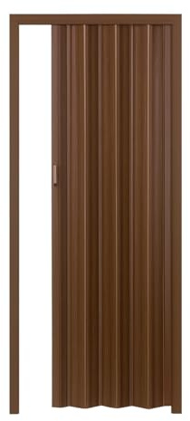 Paluplus Porta a Soffietto in PVC, Misura 214,5x85,5 cm, Spessore 3 cm, Senza Serratura con Chiusura Magnetica, Porta Interna con Maniglia -2711F (Rovere Venato)