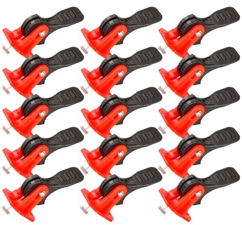 Lurrose 50pcs T-Shaped Tile Leveling System with Reusable Needles Floor Leveler Tool for Wall and Floor Tile Installation Self-Leveling Compound Accessories