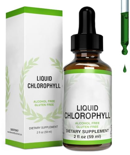 Liquid Chlorophyll Drops for Water, Chlorophyll Liquid 59ml for 118 Serving