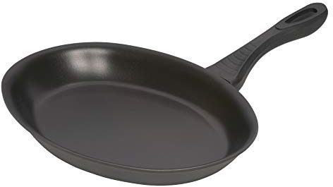 Riess Fischmeister Fischpfanne aus Aluminium in der Farbe Schwarz, Maße: 36cm x 25cm, 3531-343