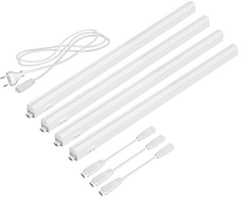 parlat LED Unterbau-Leuchten Rigel, je 57,3cm, je 880lm, weiß, 4er Set