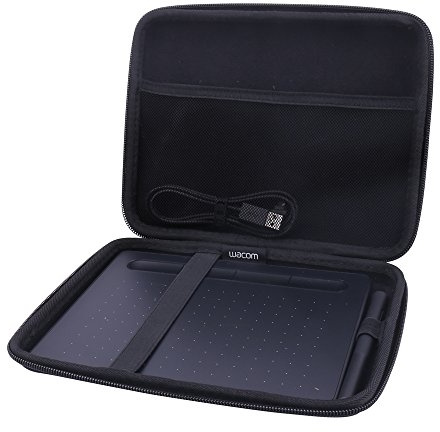Aenllosi Custodia Rigida per Wacom Intuos Small Tavoletta Grafica | Compatibile con CTL-4100, Struttura in EVA, Protezione da urti, Protezione dalla polvere, Cinghia da polso