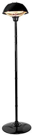 Nedis HTPA16EBK Radiateur d'extérieur Noir 200 cm x 1500 W