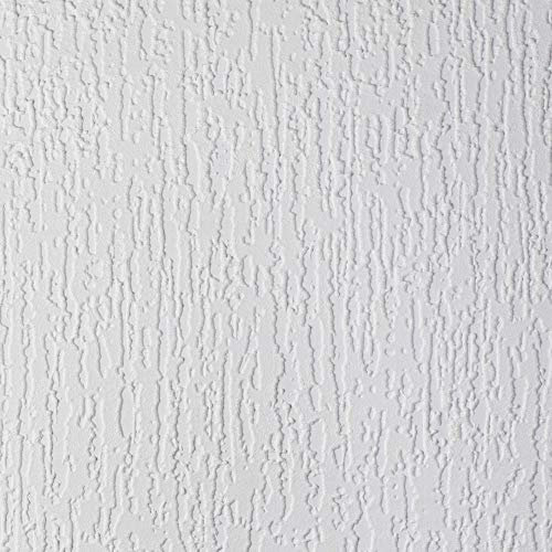 Anaglypta Sherwood White Paintable Stripe Wallpaper Vinyl Embossed Textured