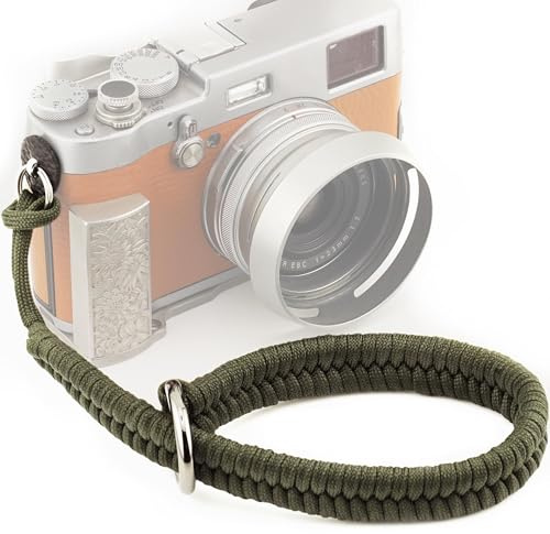 Paracord Camera Wrist Strap Lanyard-Quick Release for DSLR Mirrorless | Adjustable wrist size,High-strength paracord material, lightweight 1.16oz, secure metal clasp,Fits Canon Nikon Sony Fuji