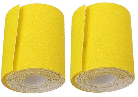 2 Rolls Aluminium Oxide Paper Roll 80 Grit Sandpaper Roll 50cm x 9.3cm Sandpaper