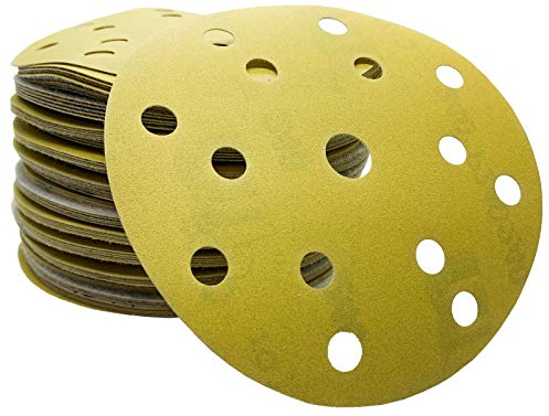 50x Dipoxy-Exzenter-Schleifer Klett Schleifscheiben P240 für 150mm Teller Durchmesser