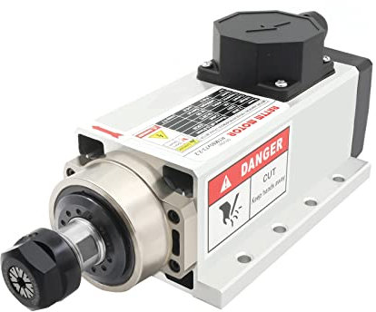 RATTMMOTOR 2.2Kw Spindle Motor Air-cooled 220V 24000R/min 400Hz ER20 4 Bearings Air-cooling Spindle Motor for CNC Engraving/Milling machine