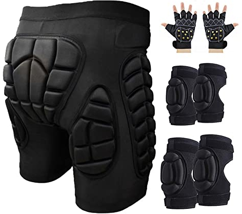 JIALIFT Butt Pads Snowboarding Impact Shorts Hüftschutz for Herren Damen Schützendes Steißbein Gepolsterte Kurze Hosen Skating Ski Schützende gepolsterte Shorts (Color : B1, Size : XXL)