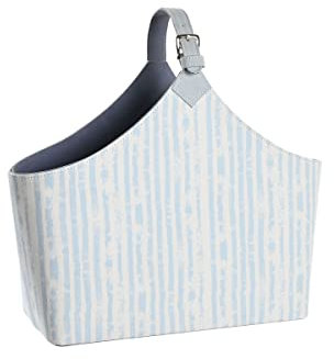 DKD Home Decor Revistero 49 x 17 x 45 cm Azul Blanco Mediterráneo