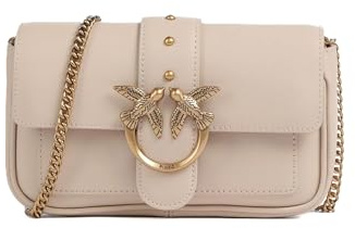 Pinko Donna Borsa A Tracolla 100061A0F1 Pelle Beige Taglia Unica