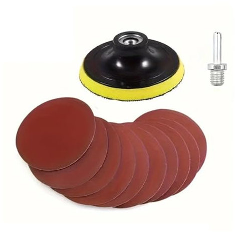 GYQIZSS 12pcs 100MM 4 Electric Grinding Patch Board, Sandpaper, Self-Adhesive Board, Angle Grinder Grinding Disc, Electric Drill Grinding