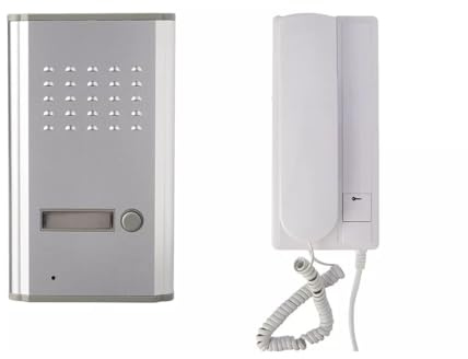 CITOFONO MONOFAMILIARE BIANCO 1 CORNETTA APRI CANCELLO ESTERNO 2 FILI RL-3208A