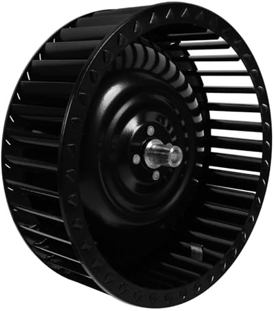 Universal Metal Range Hood Fan Blower Wheel 27mm Shaft Black | Kitchen and Restaurant Use, Efficient Ventilation, Easy Installation, Replacement Accessory