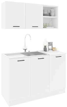 haaus Küchenzeile Ara, Weiß, L 120 cm