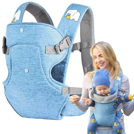 Baby-Tragetuch, 2-in-1, ergonomisch, bequem, verstellbar, leicht, mit Hüftsitz und Lendenwirbelsack, für Mädchen und, Kleinkinder beim Wandern