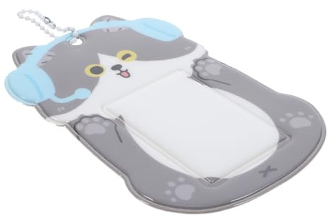 Milisten PVC Cartoon Kartenhalter Fotokartenhalter Süß Tieralbum Schlüsselanhänger Id Fotohalter Kartenhalter Fotokartenhalter Für Studenten Frauen