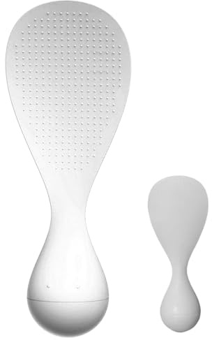 Cucchiaio di Riso - Cucchiaio in silicone antiaderente - Cucchiai da portata per riso antiaderente - Riso da cucina - Posate da portata Cucchiaio ergonomico per sushi