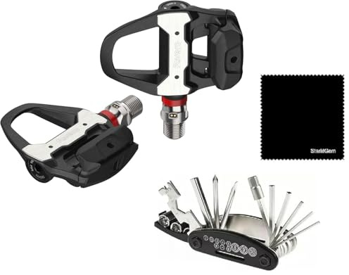 Favero Assioma PRO RS-2 Dual-Sided Road Power Meter Pedals | Pro L/R Balance, SPD-SL Shimano Compatible | Lightweight, Pod-Less IP67 Sensor, 60hr Battery with Multi-Tool Kit