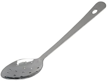 Genware 300112 S/ST - Cuchara perforada con agujero para colgar, 30,5 cm