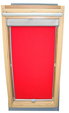 Easy-Shadow Abdunkelungsrollo Rollo mit Blende Thermo rot / signalrot für Velux DKL/DKU/RHL/RHU-EP GGU,GPU,GHU,GTU C04 ALU // Maßanfertigung