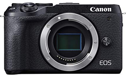 Canon EOS M6 Mark II (Body Only) Kit box Mirrorless Camera - Black (Renewed)