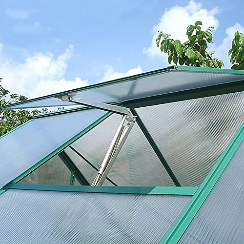 Yziixi Automatisk ventilationsöppnare automatisk växthus fönsteröppnare kit sol värmekänslig automatiska växthus taklyftningar 15 kg (enkel fjäder 1 X enkel fjäder)