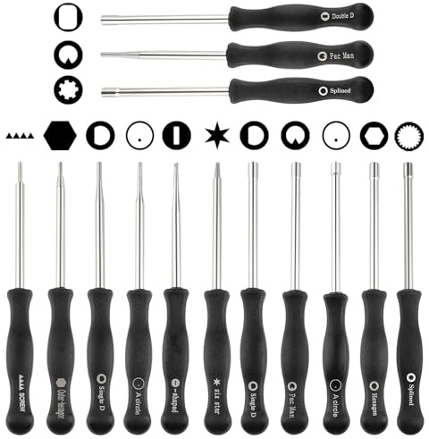 HUSWELL 14 PCS Carburetor Adjustment Tool Carb Adjusting Tool kit for 2-Cycle Small Engine Ryobi Poulan Husqvarna STIHL Echo Homelite Ruixing Craftsman Trimmer Leaf Blower Chainsaw